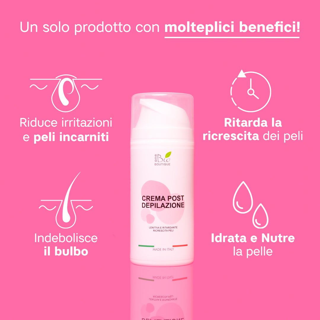 Crema Post Depilazione Lenitiva Ritardante Ricrescita Peli | Eco Bio Boutique