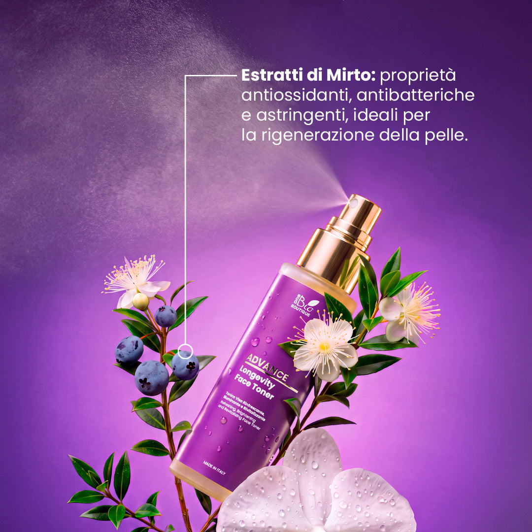 Longevity Face Toner - Rinfrescante, Illuminante, Rivitalizzante | Eco Bio Boutique