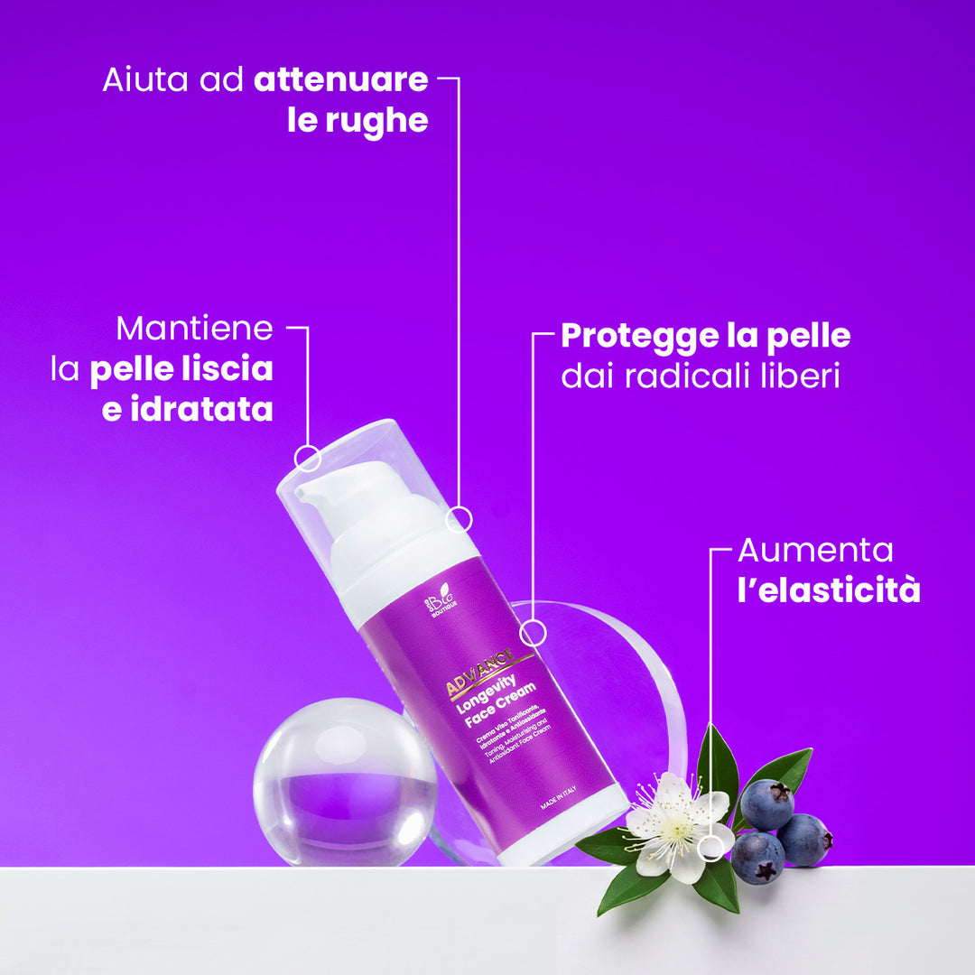 Longevity Face Cream - Tonificante, Idratante, Antiossidante | Eco Bio Boutique
