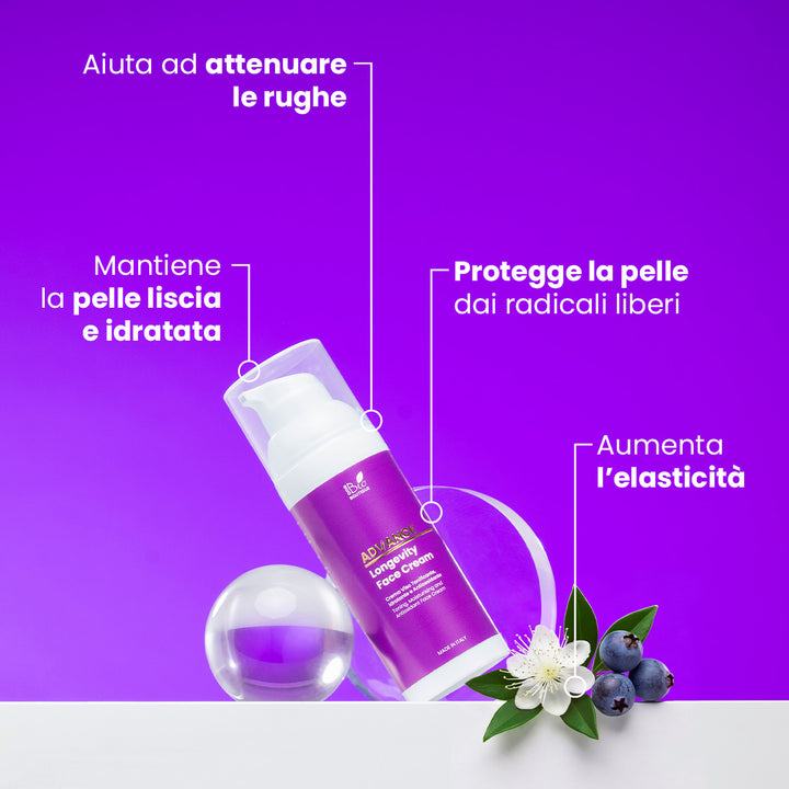 Longevity Face Cream - Tonificante, Idratante, Antiossidante | Eco Bio Boutique