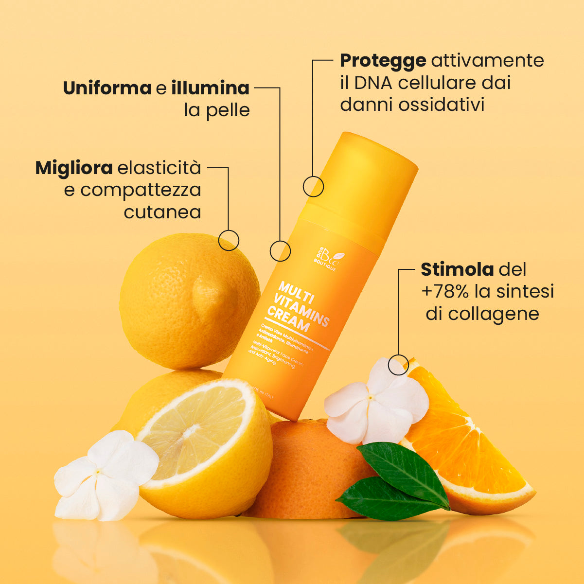 Multi Vitamin Cream - Antiossidante, Illuminante, Antietà | Eco Bio Boutique