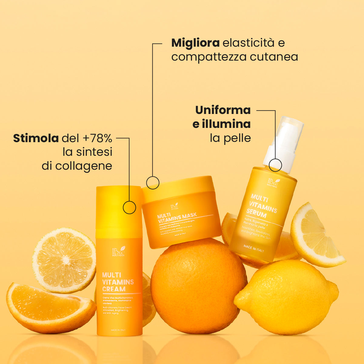Multi Vitamin Set - Rigenerante, Antietà, Illuminante | Eco Bio Boutique