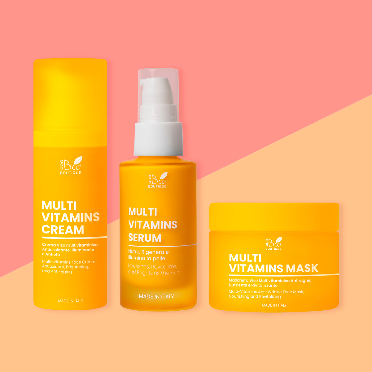 Multi Vitamin Set - Rigenerante, Antietà, Illuminante | Eco Bio Boutique