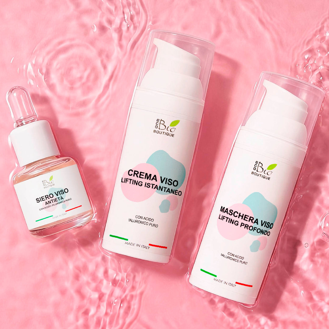 Set Rivitalizzante Viso con Acido Ialuronico Puro | Eco Bio Boutique 