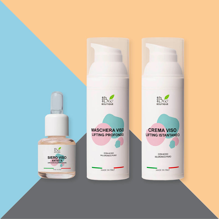Set Rivitalizzante Viso con Acido Ialuronico Puro | Eco Bio Boutique 