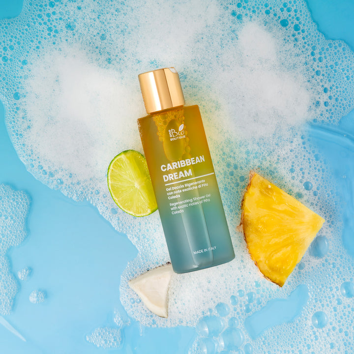 Caribbean Dream - Detergente Corpo Rigenerante con note esotiche di Pina Colada | Eco Bio Boutique