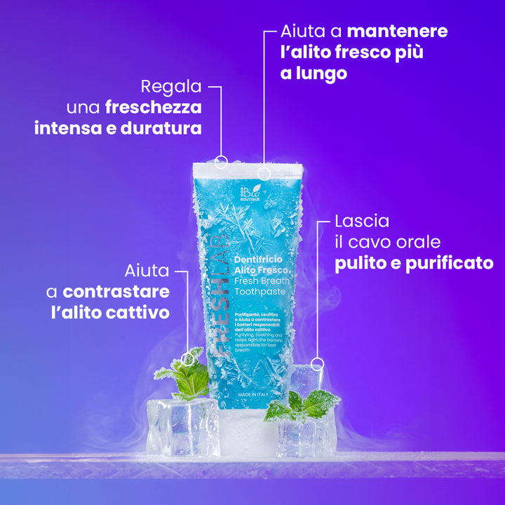 Dentifricio Alito Fresco - Fresh Lab Purificante, Lenitivo e aiuta a contrastare i cattivi odori | Eco Bio Boutique