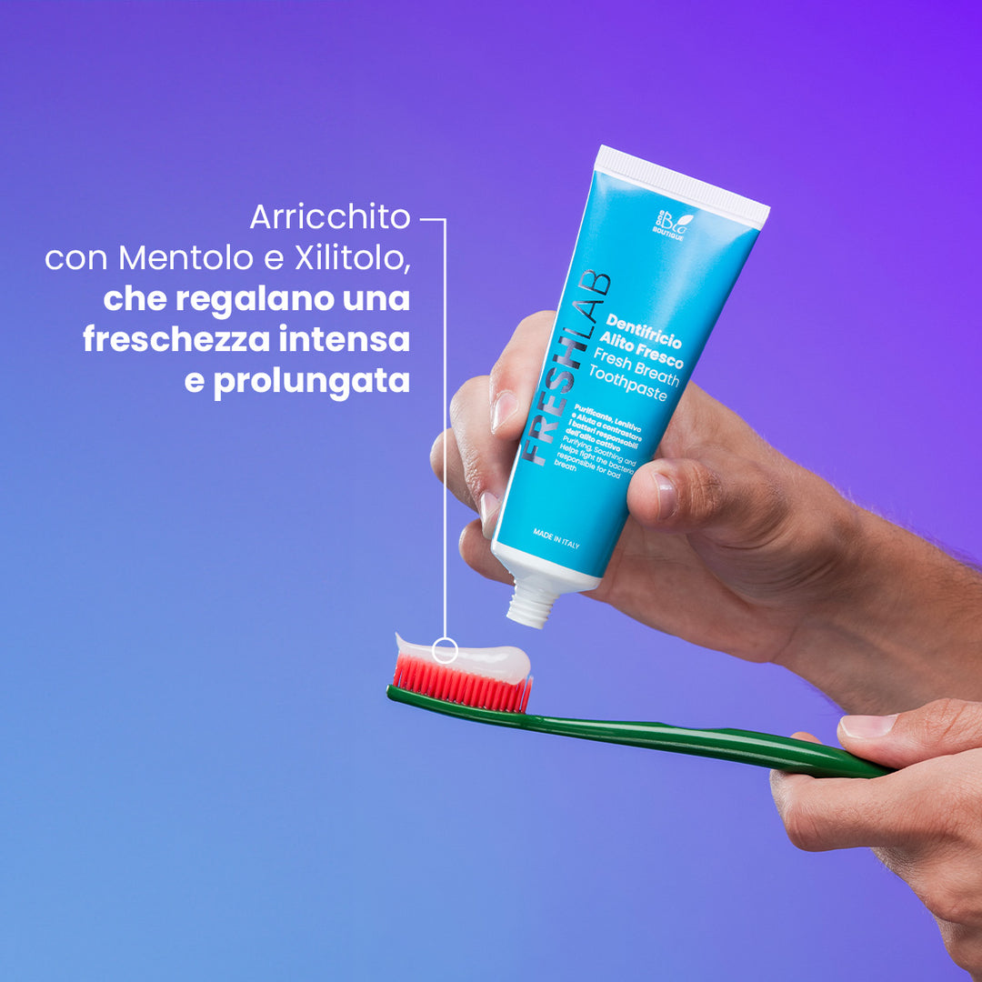 Dentifricio Alito Fresco - Fresh Lab Purificante, Lenitivo e aiuta a contrastare i cattivi odori | Eco Bio Boutique