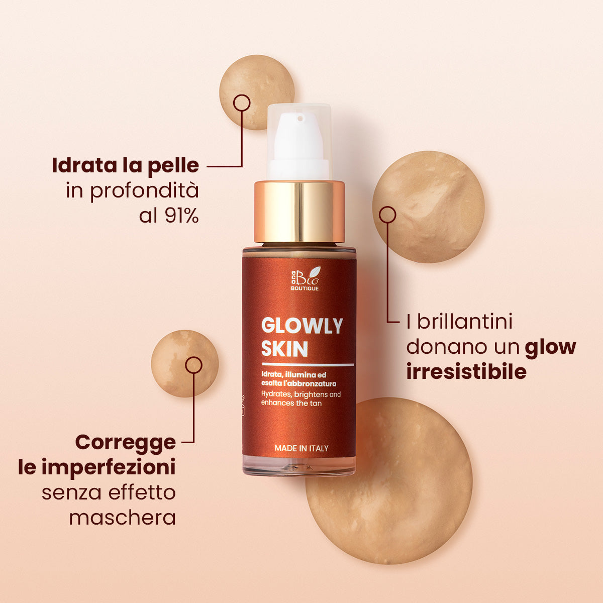 Glowly Skin - Idrata, illumina ed Esalta l'Abbronzatura | Eco Bio Boutique