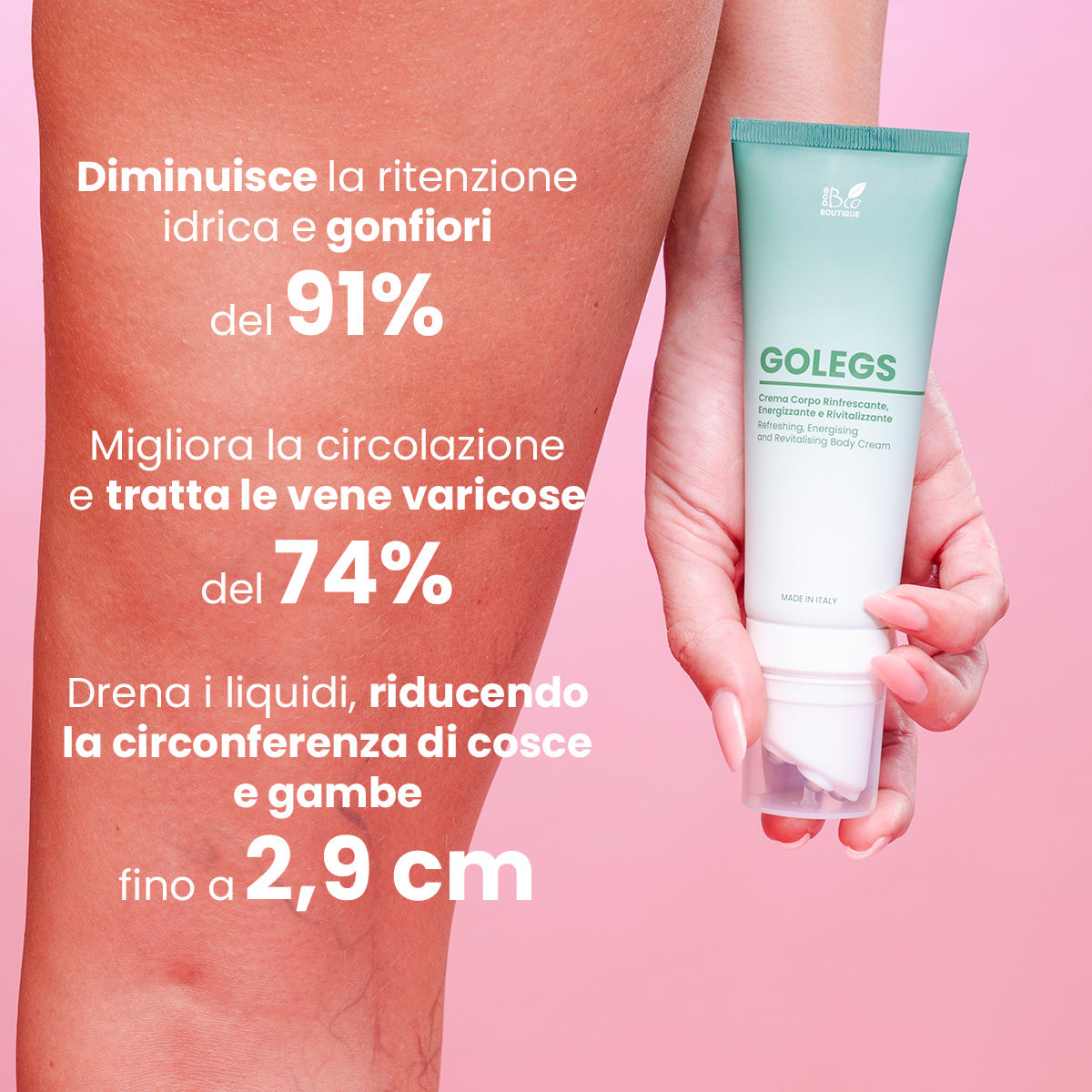 GoLegs - Crema Corpo Defaticante Rivitalizzante | Eco Bio Boutique