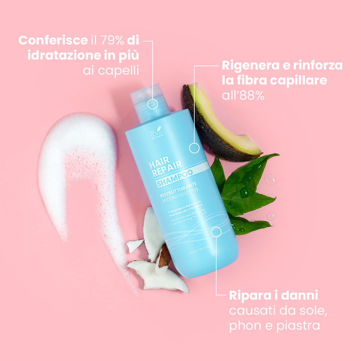 Shampoo Riparatore, Nutriente - con Cheratina | Eco Bio Boutique