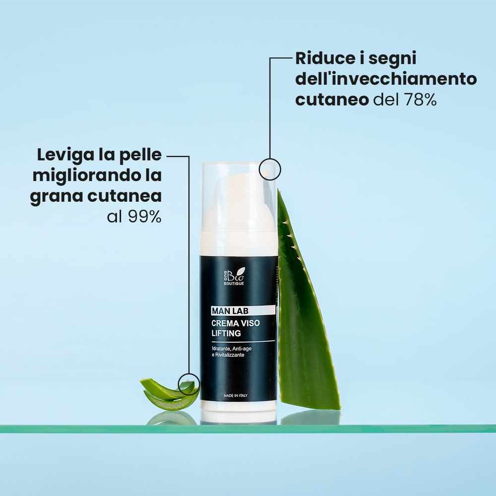 Crema Viso Lifting Uomo - Idratante, Anti-age, Rivitalizzante | Eco Bio Boutique