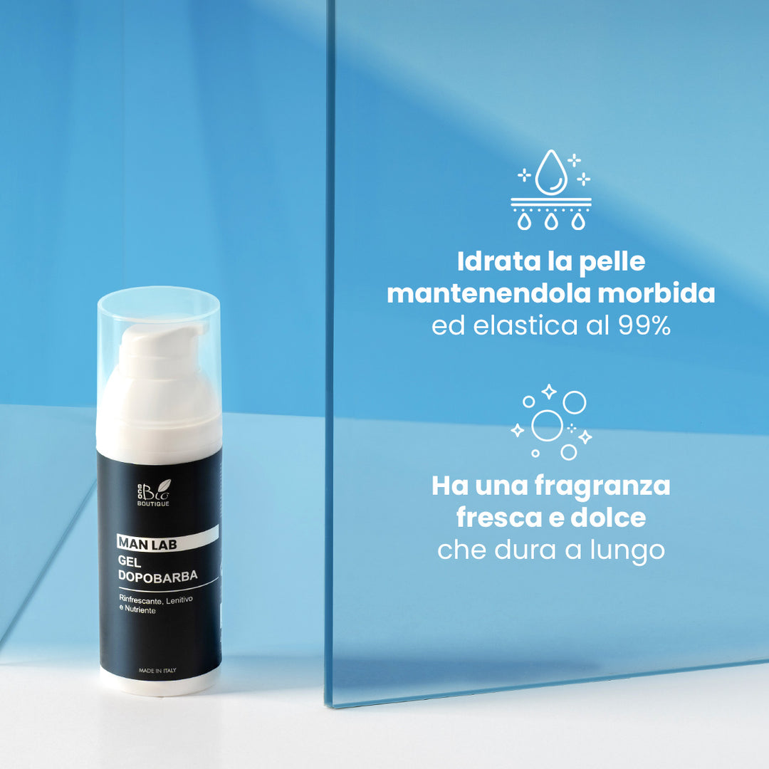 Gel Dopobarba - Rinfrescante, Lenitivo, Nutriente | Eco Bio Boutique