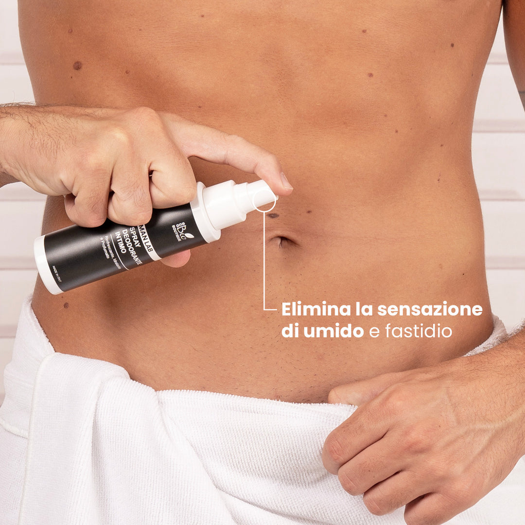 Spray Deodorante Intimo Uomo - Rinfrescante, Idratante, Profumato | Eco Bio Boutique