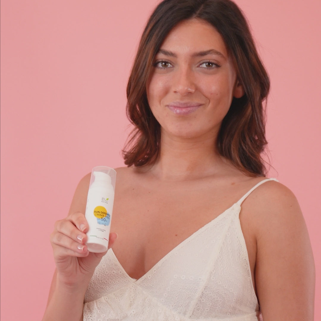 Sun Defence Crema Viso SPF 50+ | Eco Bio Boutique