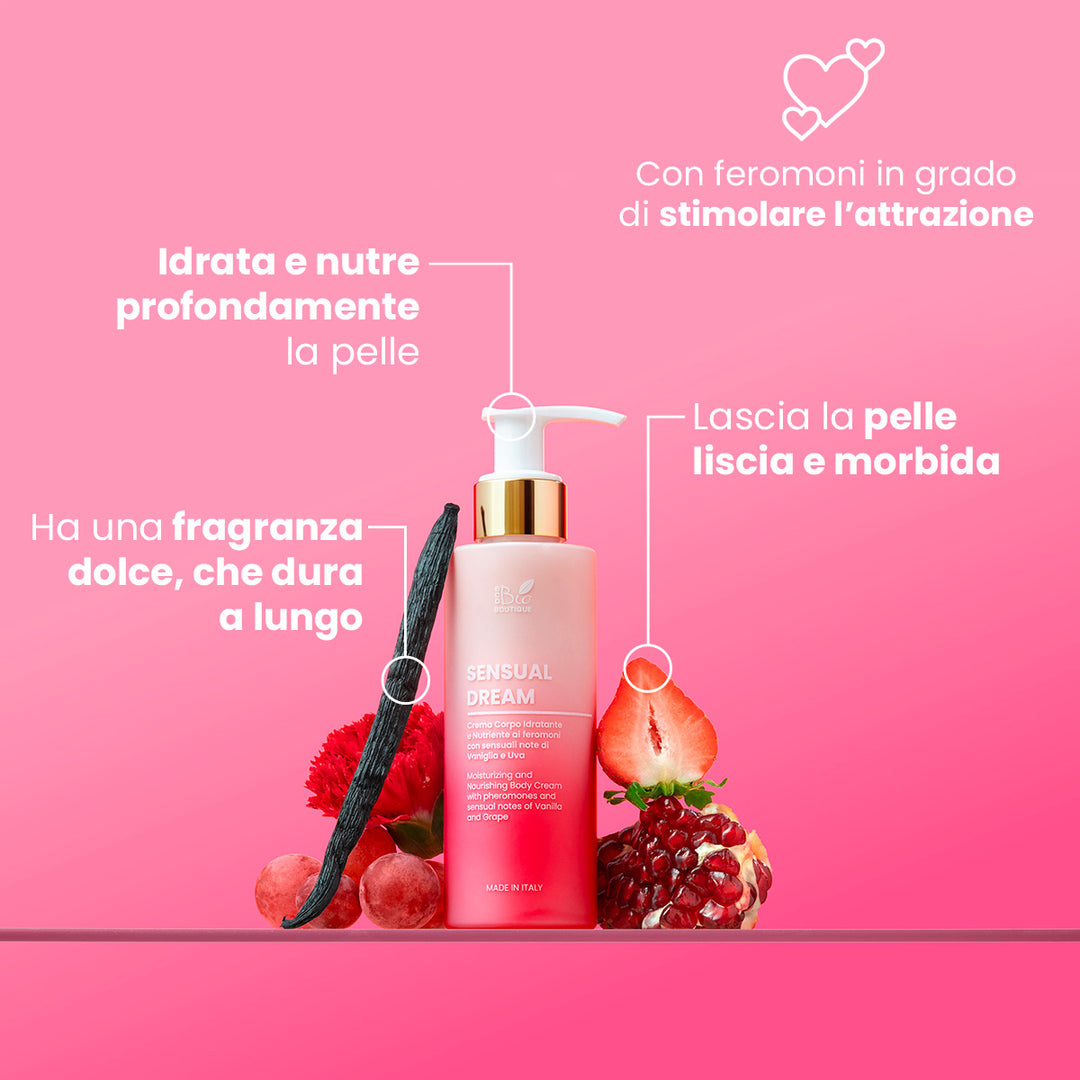 Sensual Dream - Crema Corpo Idratante e Nutriente ai feromoni | Eco Bio Boutique