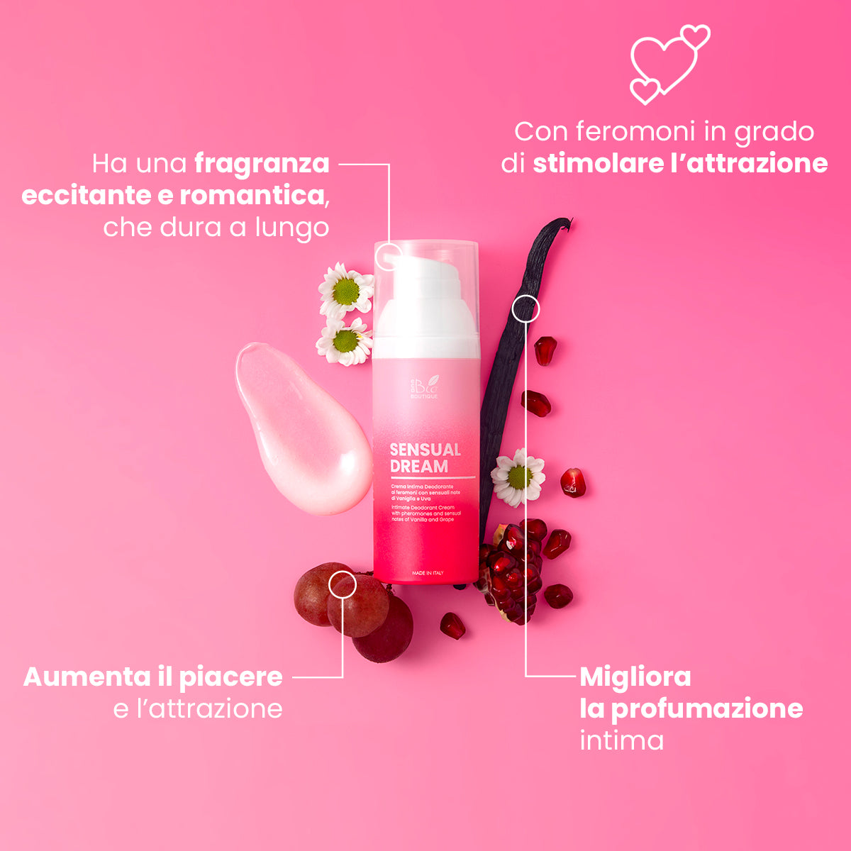 Sensual Dream - Crema Intima Deodorante con feromoni | Eco Bio Boutique