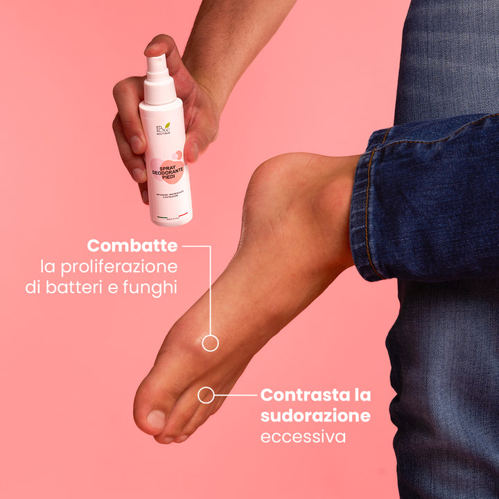 Spray Deodorante Piedi - Antiodore, Rinfrescante, Antisudore | Eco Bio Boutique