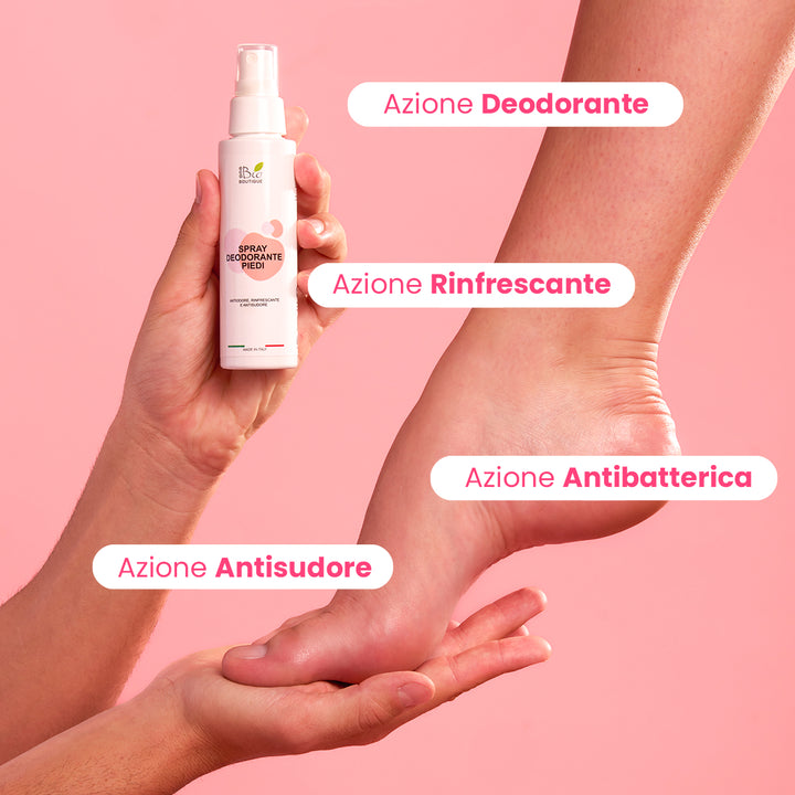 Spray Deodorante Piedi - Antiodore, Rinfrescante, Antisudore | Eco Bio Boutique