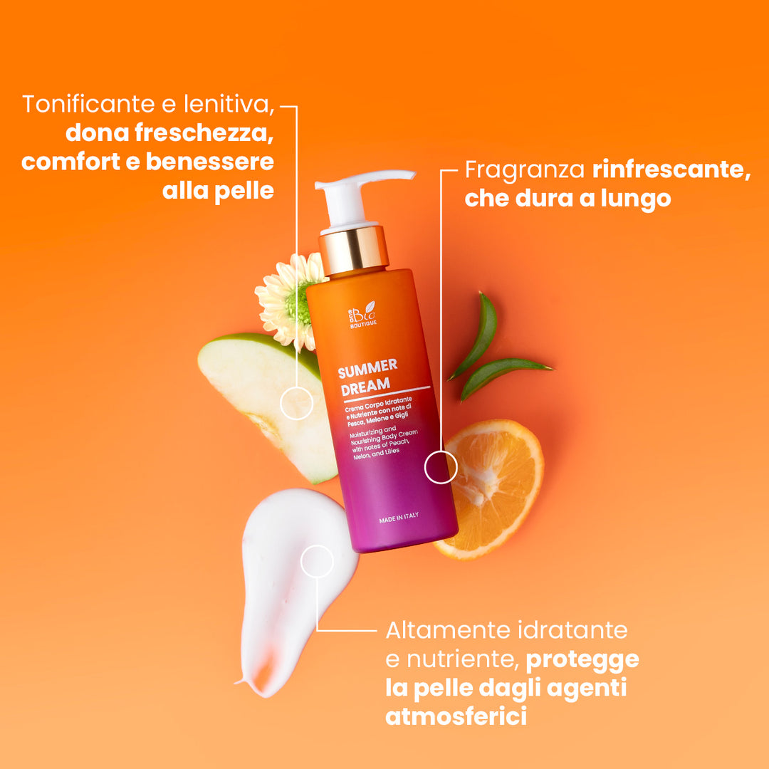 Summer Dream - Crema Corpo Idratante e Nutriente con note esotiche e romantiche | Eco Bio Boutique