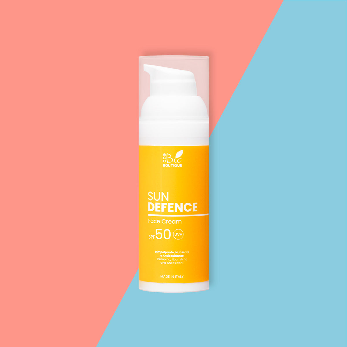 Sunscreen Face Cream SPF50 - Rimpolpante, Nutriente e Antiossidante | Eco Bio Boutique