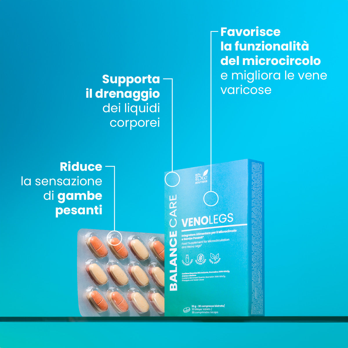 VenoLegs - Integratore Alimentare per Vene Varicose e Gambe Gonfie | Eco Bio Boutique
